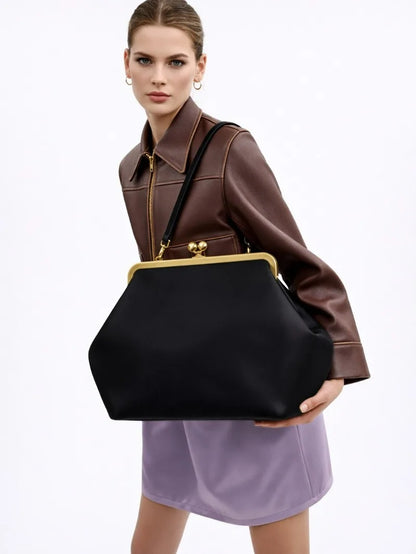 Branded Women's Shoulder Bag Exquisite Irregular Design Seashell Handbag Luxury Large Capacity Clip Clutch Elegant Evening Bag