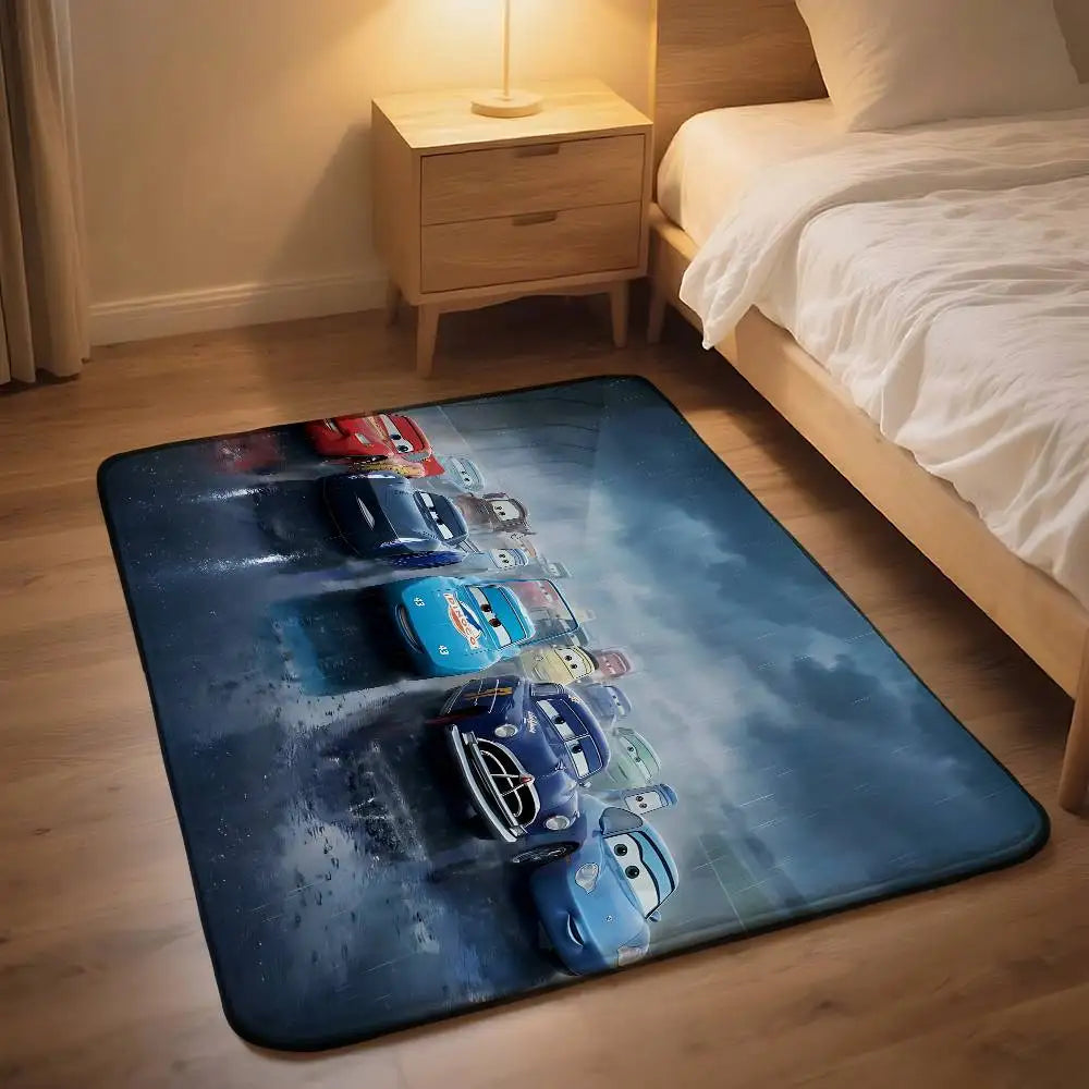 Anime-L-lightning-M-mcqueenS Cool Carpet Bathroom Anti-slip Mat Door Mat Home Decoration Mat Entrance Door Mat Scratch-resistant
