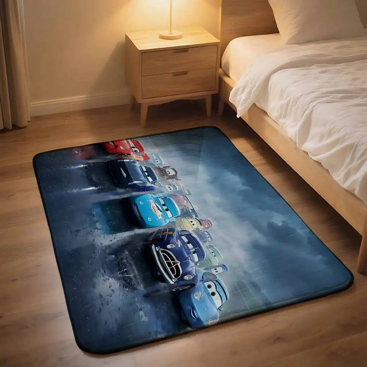 Anime-L-lightning-M-mcqueenS Cool Carpet Bathroom Anti-slip Mat Door Mat Home Decoration Mat Entrance Door Mat Scratch-resistant