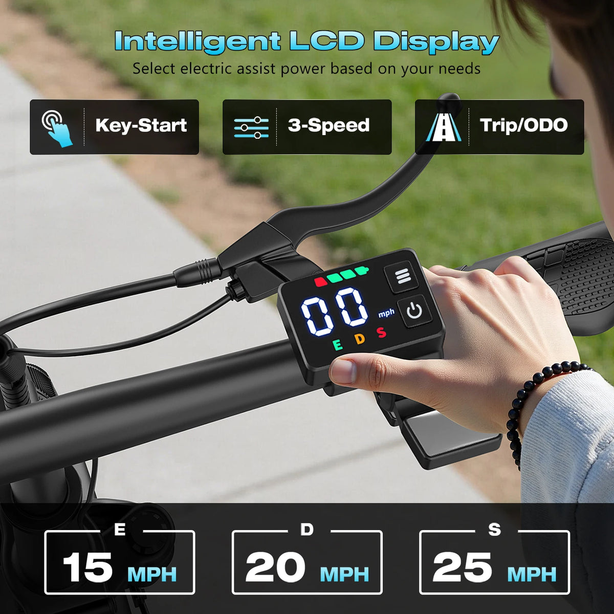 ASKGO Adult Foldable Electric Scooter with Seat, 1000W Peak Motor, Up to 25MPH, 35-Mile Long Range, 48V 15Ah Battery, 14" Tires, Dual Suspension, Commuting E-Scooter Equipped with Rear Basket