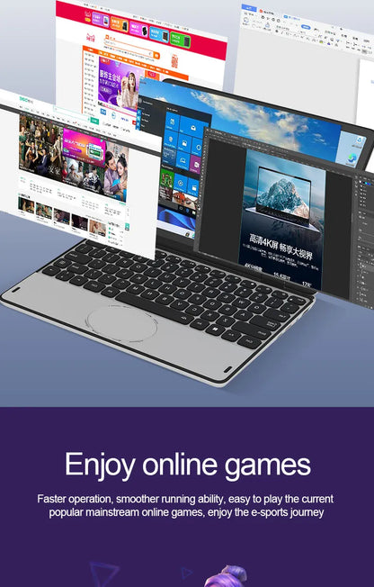 CRELANDER Mini Yoga Laptop 10.95"Touch Screen DDR4 16GB M2 SSD Backlit Keyboard 360° Flipable Windows 11 Laptops PC Tablet