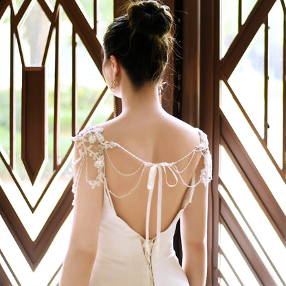 Bridal Jewelry Diamond Shoulder Chain Crystal Necklace Bolero Bridal Covered Body Chain Wedding Accessories Women Shrugs SG10