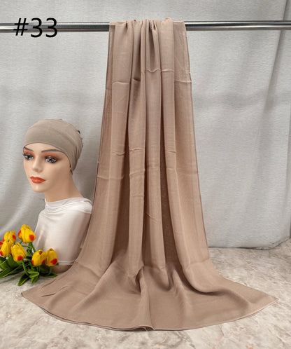 110colors Modal Hijab with Modal Undercap Set Basic Stretchy Pullover Headscarf Thin Breathable Sunscreen Head Wrap Hijabs Scarf