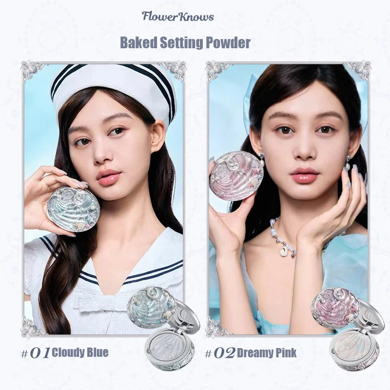 Flower Knows Shells Pearl Eyeshadow Essence Lip Honey Blush Cheek Makeup Front Ocean Gift Box Makeup Kit Full Professional