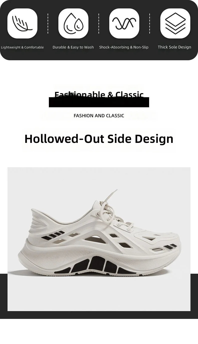 Mens Slippers Summer Outdoor Beach Sandals Garden Shoes Clogs For Men Non Slip Slides Flip Flops Zapatos Hombre Chinelos Masculi