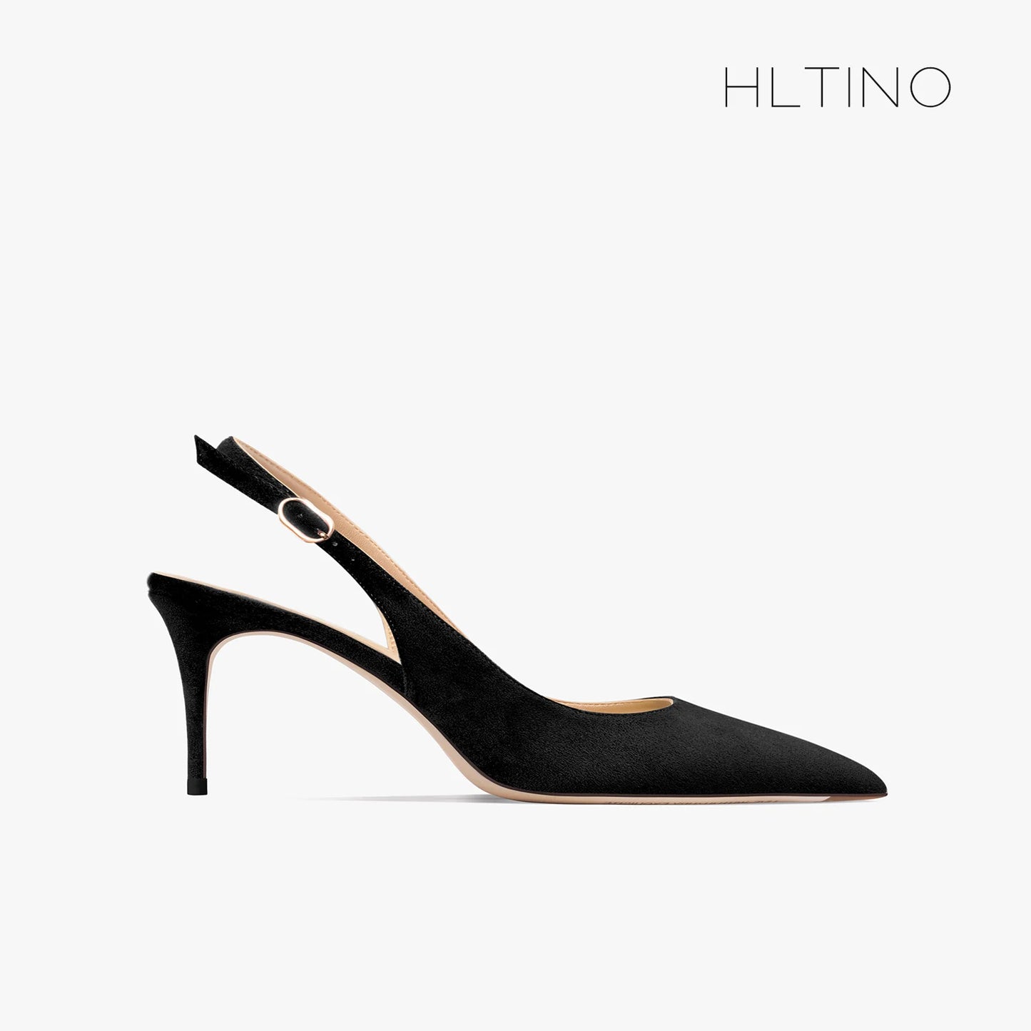 Women's Heeled Sandals New Black Suede Pointed Toe Stiletto Pumps Luxury Gladiator High Heels Elegant Sexy Party Wedding Shoes