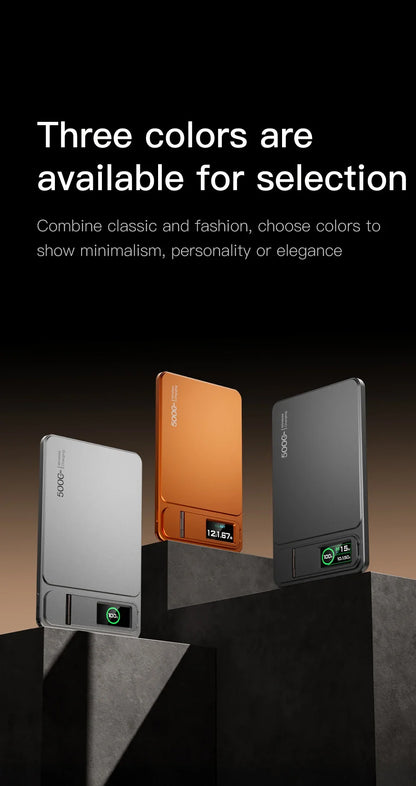 10000mAh Magnetic Powerbank 15W Wireless Power bank PD 20W Fast Charing External Battery For MagSafe iPhone 12-17 Pro Watch