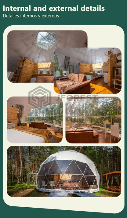 Premium Geodesic Dome Tent for Eco Resort Glamping Farm Stay Outdoor Accommodation Investment Project Business Solution Kit