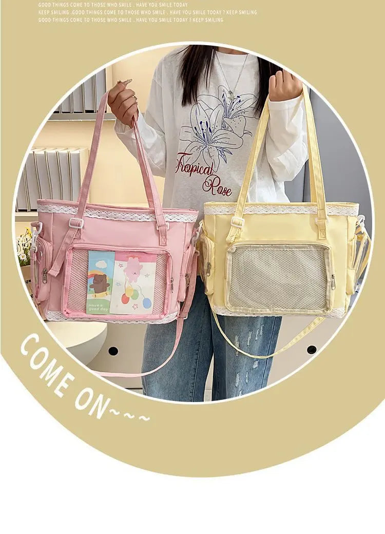 Ballet Girl Large Appetite Itabag Japanese Two-Dimension Single Shoulder Crossbody Bag Gift For Friends Women'S Handbag