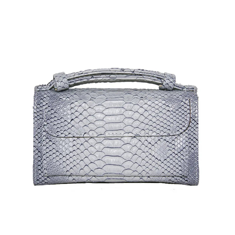 Luxury Snake Pattern Chain Flap Handbags Evening Clutches Crossbody Messenger Shoulder Bags Women Female Ladies Luxurious Purses