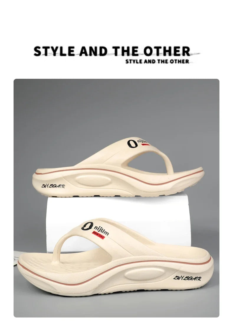Summer Men Slippers Non Slip EVA Flip Flops Lightweight Home Sandals Soft High Quality Slides Fashion Outdoor Beach Bathroom