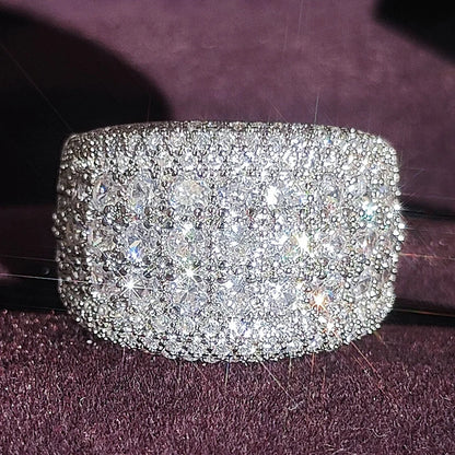 Wholesale Eternity Band Promise ring 925 Sterling silver Diamond cz Engagement Wedding Rings for women Men Finger Party Jewelry