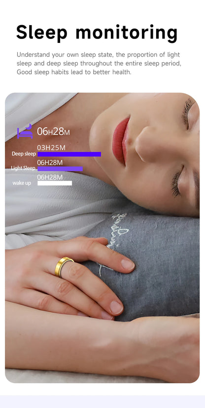 R10 Smart Ring with Charging Case for Men Women, Health and Sleep Monitor, 5ATM Waterproof, Multi-sport Mode, Smartring 2026 New