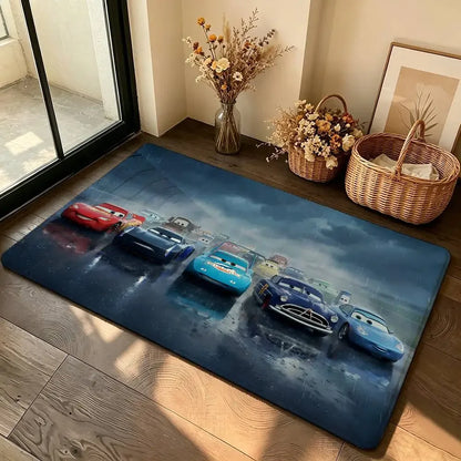 Anime-L-lightning-M-mcqueenS Cool Carpet Bathroom Anti-slip Mat Door Mat Home Decoration Mat Entrance Door Mat Scratch-resistant