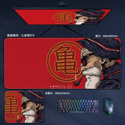 High Quality Print Dragon Ball Leather Mouse Pad Oversized Japanese Anime Nostalgic Son Goku Desk Mat Keyboard Pad Notebook Pad