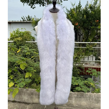 Bulk discount  Y2K Mink Fur Scarf for Women - Winter Plush Long Strip Scarf, European American Style Warm accessory