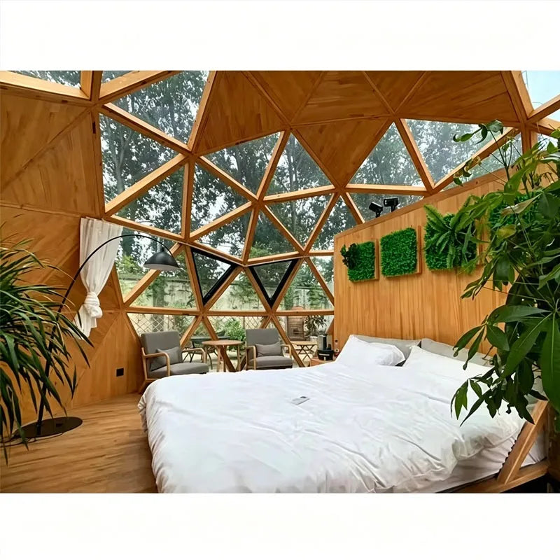 Luxury Dome Tent Outdoor Glamping Pod House for Eco Camping Resort Vacation Stay Customizable