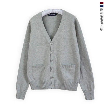Japanese JK Uniform Cardigan Class Uniform British Student School Uniform Knitted Sweater