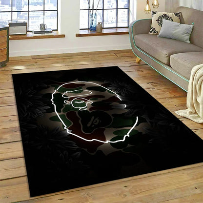 3D Printing B-BAPE Fashion Carpet Rug for Bedroom Living Room Home Sofa Decoration,Children Game Large Decor Floor Mat Gift