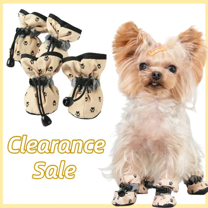 Dog Summer Shoes Soft Anti-slip For Small Medium Dogs Cute Waterproof Adjustable Puppy Footwear Chihuahua Yorkshire Pug Supplies