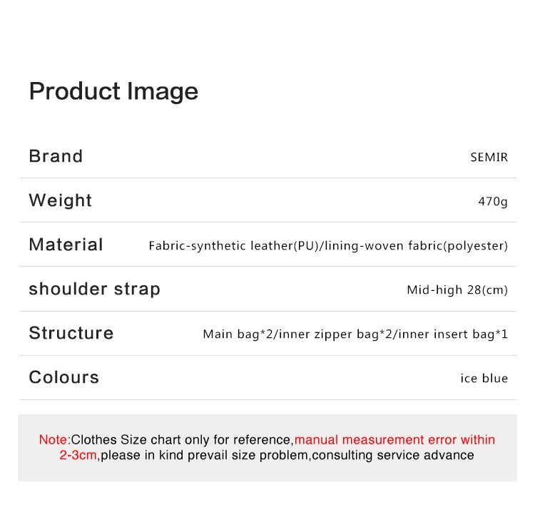 Semir Bag Women Tote Large Capacity Commute Shoulder Bag 2025 New Handbag Popular Underarm Bag Cartoon Print