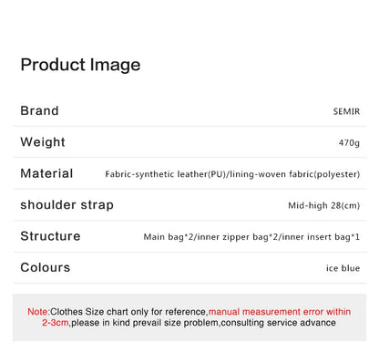 Semir Bag Women Tote Large Capacity Commute Shoulder Bag 2025 New Handbag Popular Underarm Bag Cartoon Print