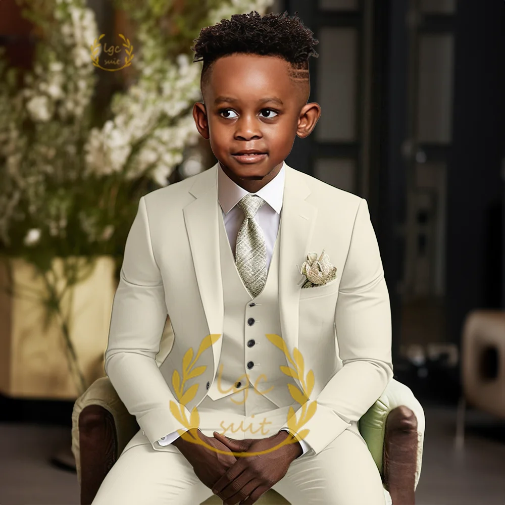 Boys single button suit 2 piece suit for children aged 3 to 16 years old for wedding party banquet formal occasion custom suit