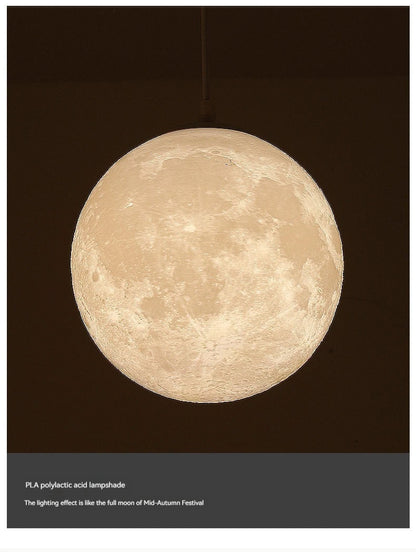 Full Moon Chandelier Pendant Light LED Lamp for Living Dining Room Bedroom Bar Table Lights Hanging Lighting Fixture
