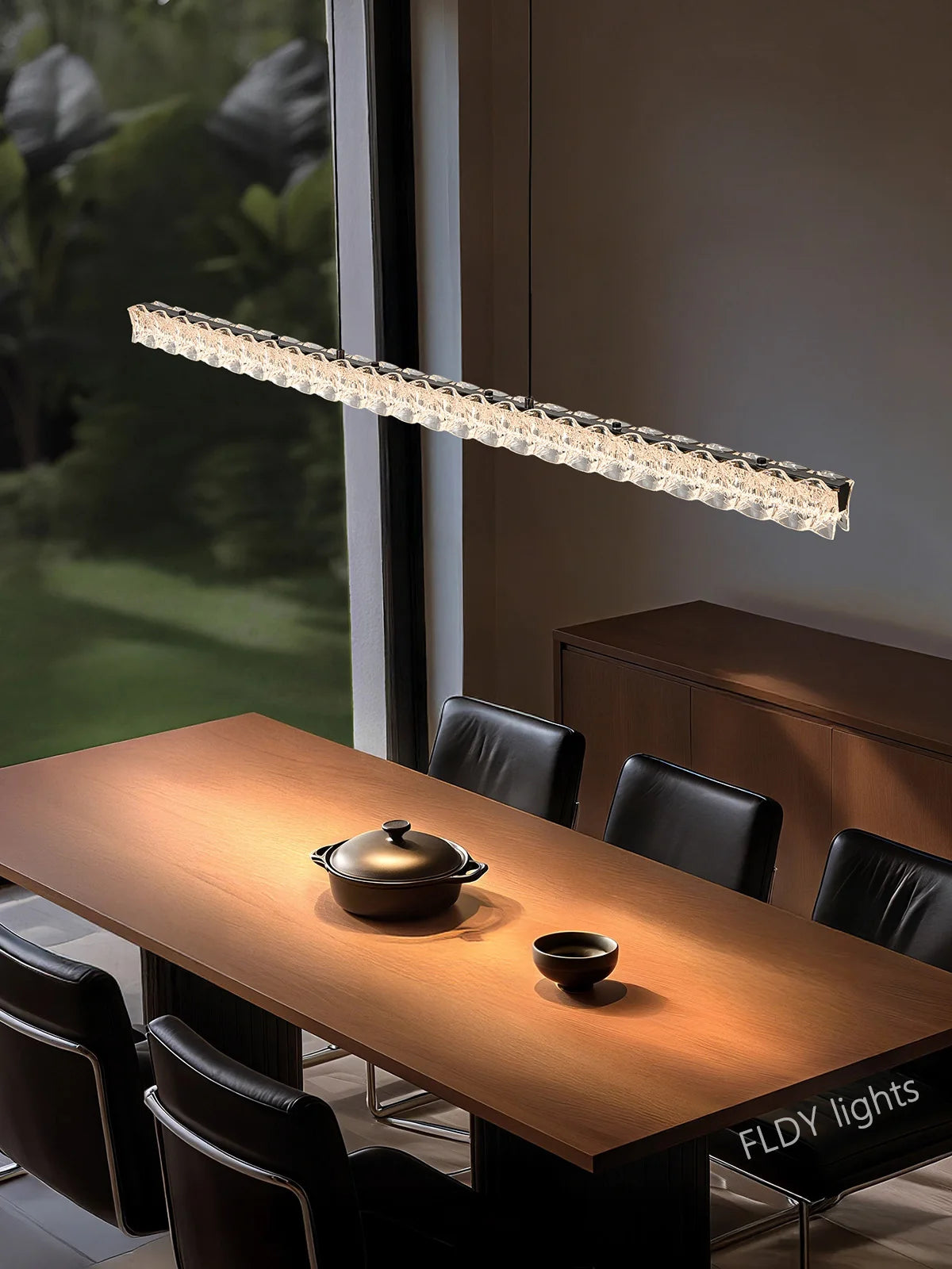 Modern island dining table pendant lights Italian light luxury long strip dining room island bar chandelier Kitchen pendant lamp