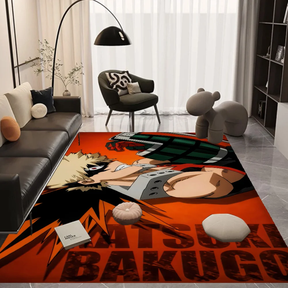 Bakugo Katsuki Floor Mat Non-Slip Laundry Room Mat Laundry Decor Balcony Child Living Room Bedside Mats