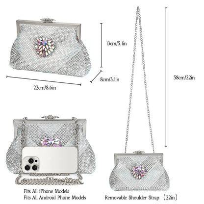 Newest Arrivals Special Design Silver Color African Women Shoes and Bag Set Pointed Toe Pumps for Wedding Party
