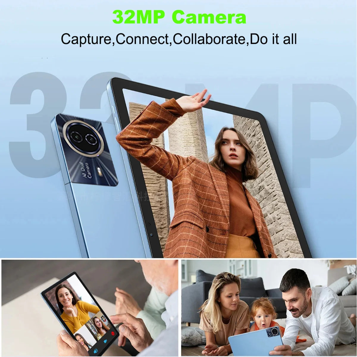 2026 Mpad15 Android 15 Tablet 14 inch Unisoc T616 Tablet PC 16GB 512GB 12000mAh Phone Call BT5.0 5G WiFi Google Play Laptop Pads