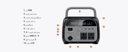 مولد كهرباء 300w 1000w 2000w Portable Power Station Lifepo4 Battery ups Function Camping Equipment Power Bank Saudi Ar