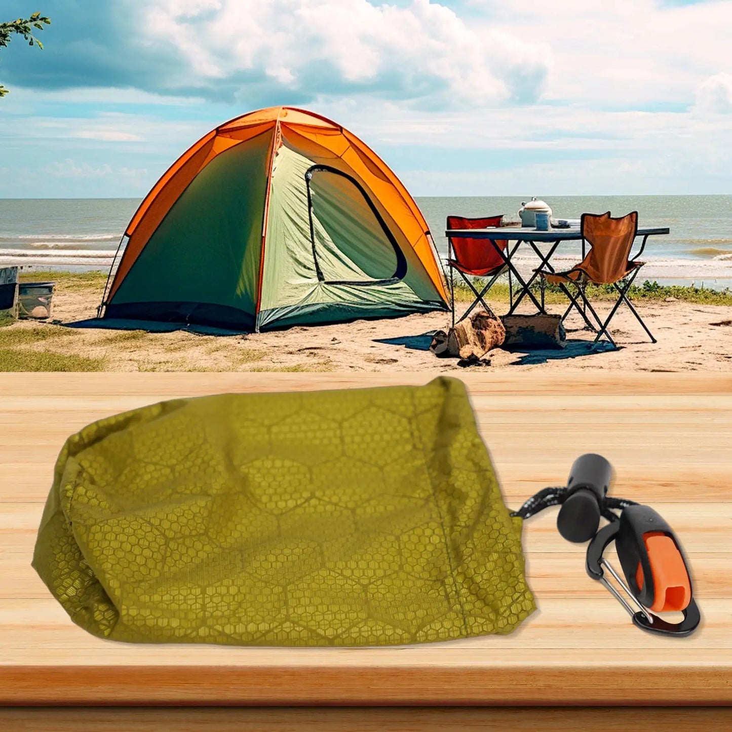 Survival Sleeping Bag Waterproof Thermal Bivy Sack For Camping Hiking Outdoor Activities Travel Lightweight Compact Bivy Bag