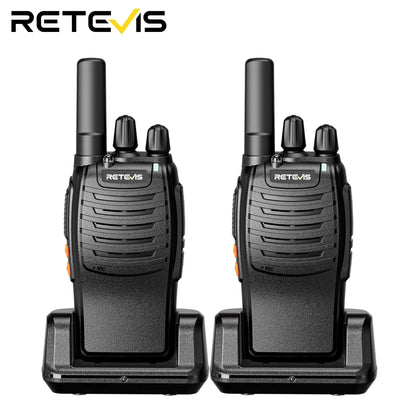 Retevis H777 2pcs Walkie Talkie Clear Sound Quality Portable Walkie Talkies Long Range Type-C Two Way Radio for Cycling Camping