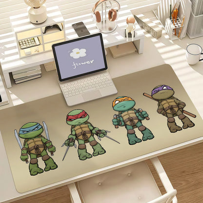 Cartoons Animations T-TMNT-T Mouse Pad Anti Slip Rubber Edge Locked Thickened Laptop Gaming Desk Mat