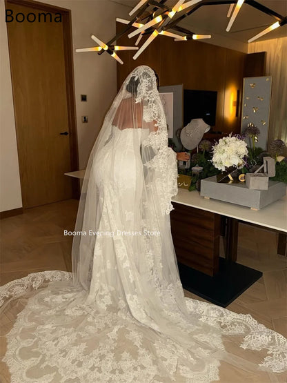 Booma Mermaid  Off The Shoulder Lace Elegant Wedding Dresses Lace Appliques Brides Gown Custom Made 2025