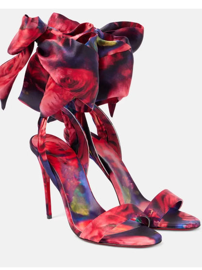European and American Summer New Ankle Strap Women's Slim High-heeled Sandals Fashionable and Sexy Party Wedding Sandals