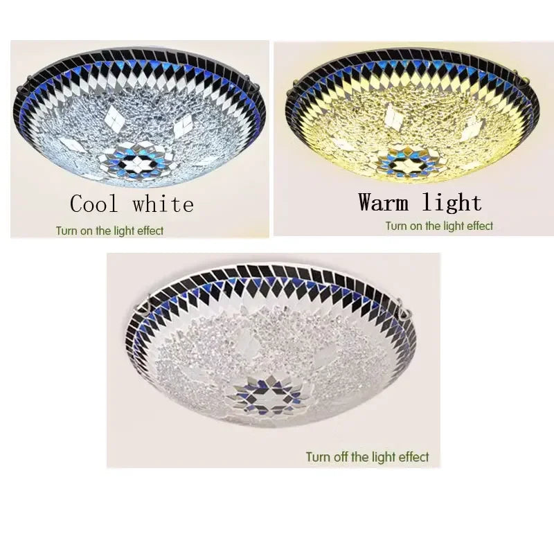 Glass Art Ceiling Lights Lighting Fixture Turkish Home Luminaria Decor for Loft Living Room Kitchen Lamp Bedroom Chandelier LED