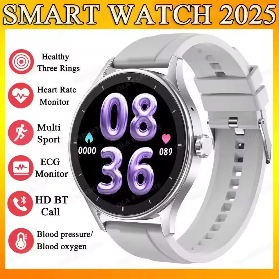 2025 New Smart Watch Heart Rate Sleep Health Monitor Bluetooth Talk Ladies Sport Smart Watch for Android IOS