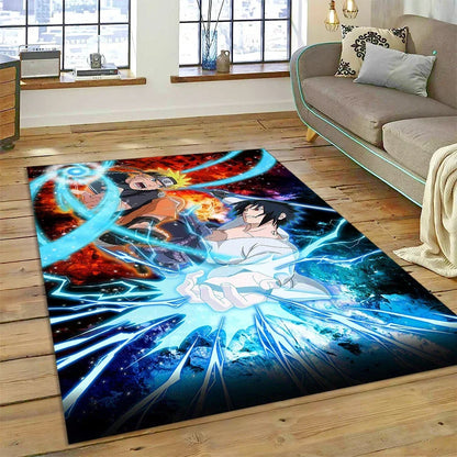Cartoon 3D I-Itachi Japan Anime Carpet Rug for Living Room Bedroom Home Sofa Decoration,Kids Play Area Rug Non-slip Floor Mat