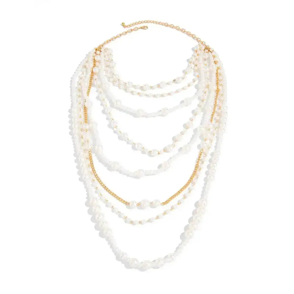 KunJoe Luxury Multilayer Imitation Pearl Long Tassel Necklace for Women Bridal Elegant Pendant Sweater Chain Wedding Jewelry New