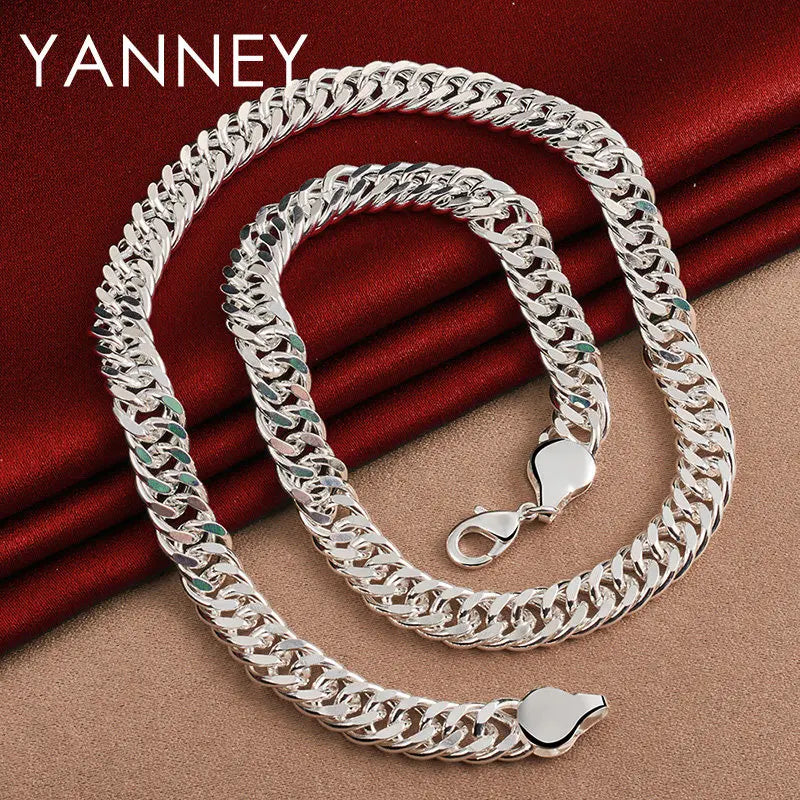 10MM 925 Sterling Silver 20/24 Inches Snake Chain Necklace For Men Women Fashion Hip Hop Charm Gift Jewelry Wedding