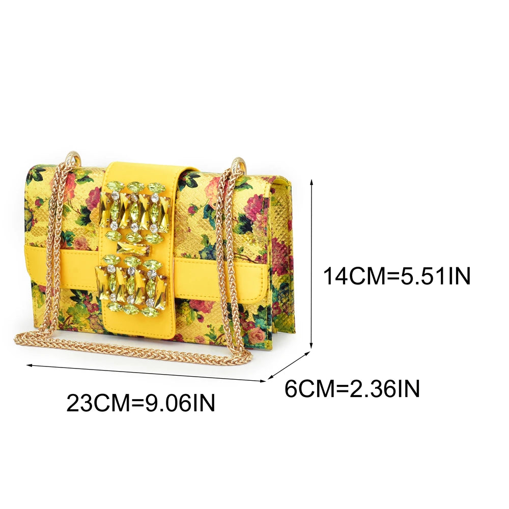Latest Party Shoes and Bag Match for Women Rhinestone Shoe and Bag Set for Party in Women Nigerian Peep Toe Sexy Wedding Pumps