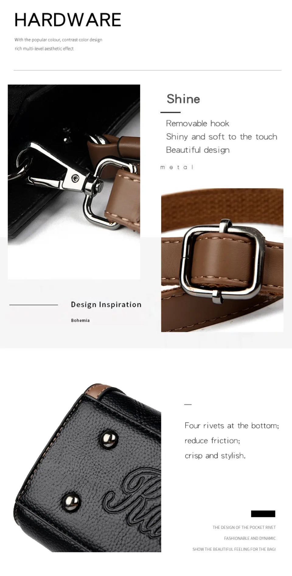 Top Quality Leather Hand Shoulder Bags for Women Luxury Handbags Women Bags Designer Casual Large Capacity Tote Bag Sac