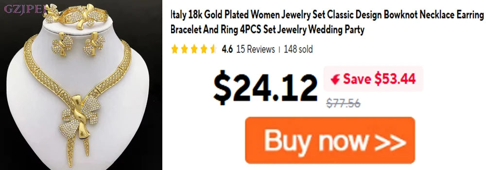 GZJPEI Elegant Crystal Zircon Jewelry Set For Women  Dubai Nigerian Bridal Wedding Party Jewellery Mother's Day Gift 2026 New