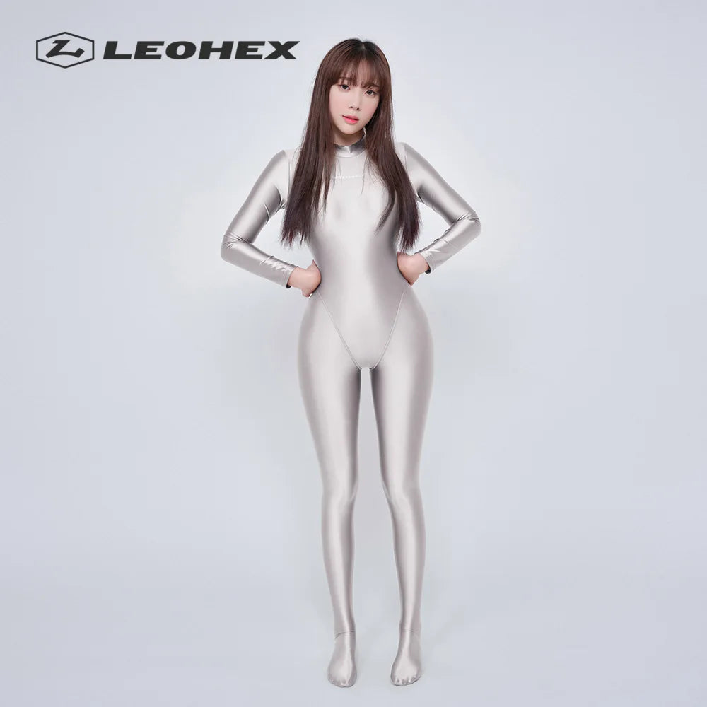 LEOHEX-Sexy One Piece Bodysuit for Women, Cosplay Catsuit, Playsuits, Stretch Bodysuit, Spandex Zentai Suit, Overalls Jumpsuits