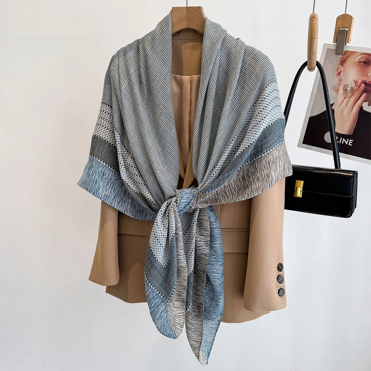 130*130cm Beach Wraps Large Shawl For Women Luxury Printed Square Scarf Breathable Scarves Bandanas Elegant Hijab