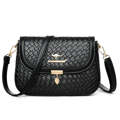 High Quality Soft Leather Purse Fashion Women Shoulder Messenger Bag Multi-pocket Wear-resistant Bag Luxury Ladies Handbag Sac