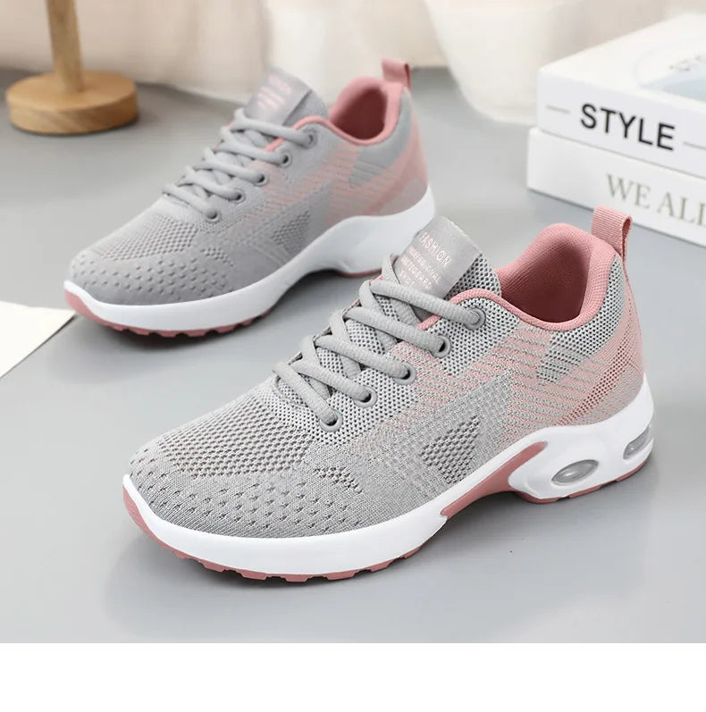 Women Platform Casual Sneakers Shoes Mesh Breathable Running Shoes Chunky Summer Sports Tenis Shoes 2025 Luxury Vulcanize Shoes